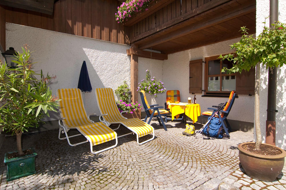 Terrasse - Ferienwohnung Sebastian