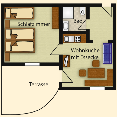 Grundriss - Ferienwohnung Sebastian