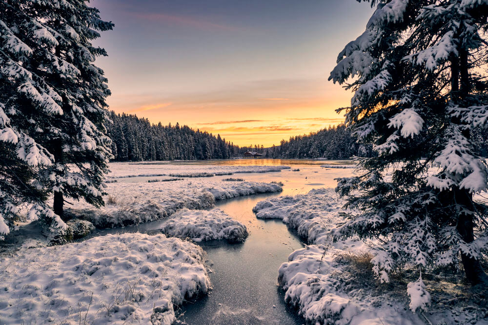 Bodenmais Winterurlaub - Winter am Arbersee